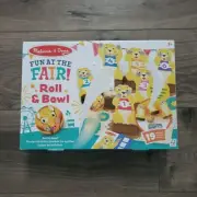Melissa & Doug Fun at the Fair! Wooden Armadillo Roll & Bowl Prairie Dog NWB