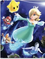 Club Nintendo Super Smash Bros. Poster (Mario Galaxy) NEW!