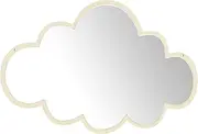 DIYEAH 1pc Self-adhesive Acrylic Boy Girl Mirror Cloud-shaped Non Decoration for Bedroom Nursery Playroom Safe Easy Installation for Boys and Girls
