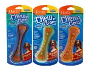 Hartz Chew N Clean Dental Duo Dog Chew Toy, Medium, Bacon Flavor Set of 3