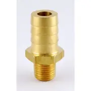 1pc Brass Fittings 5/8" Hose Barb x 1/4" NPT Male Straight MettleAir 125-10B