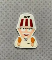 5pc. The Fried Chicken Guy, I Heart Chicken, Coke, and Fries Cabochon, Planar