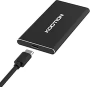 KOOTION 1TB Portable External SSD, External Hard Drive Solid State Drive Fast Speed Flash Drive SSD up to 500 MB/s Read Type C USB 3.1 for Gaming Windows Mac OS PC Mackbook PS4 Xbox one (Black)