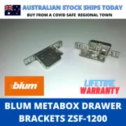 2 x Blum Metabox Drawer Brackets Front Fixing Clip On Left and Right ZSF-1200