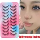 Natural Looking Janpanese Eye Lashes Asian Lashes 3D Faux Mink Manga Lashes