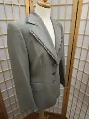 Escada 2 Pc NWT Tweed Suit Jacket Blazer Skirt 38 Fringe $1400 & $500