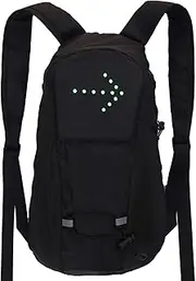 LED Blinker Backpack, Reflective Warning Backpack with Remote Control - Rechargeable USB Bag for Night Cycling, Pack Accessories Not Only Has 4 LED Signals, Also Equipped With Reflective