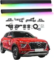 BJOHQ Electric Running Boards Compatible for Hyundai IX25 2015-2024 with Light, SUV, Off-Road & Pickup Trucks - Retractable Truck Steps & Nerf Bars