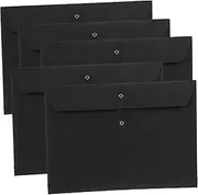 GETAJGHSD 5pcs Cardboard Pocket Folder for Paperwork A4 Documents Organizers School Office Supplies