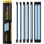 Antec Sleeved Extension Cable Kit V2 - Blue/White Compatible With Standard Psu