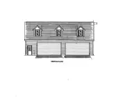 50x30 3- 4 Car Garage w/10 ft interior Ht. & Walk-up Dormer Loft Building Plans