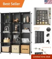 12 Cubes Storage Organizers, Closet Organizers and Storage, Portable Closet S...