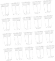 GAROZATION Greenhouse Growth Baskets 100pcs Planting Germination Baskets for Light-Weight and Breathable Hydroponic Gardening
