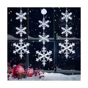 [Timer] Christmas Window Decorations, 3 Pack Snowflake Christmas Window Light...