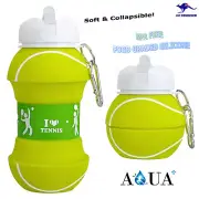 Tennis Collapsible Foldable Soft Kids Sport Water Bottle BPA Free - 550ml