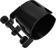 COSMEVIVI Aluminum Alloy Headphone Stand and Cup Holder Rotating Design Non Drilling Installation Headset Holder for Desk Elegant Desktop Organizer