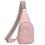 Small Sling Bag for Women Leather Crossbody Bags Fanny Pack Crossbody D-pink