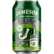 Jameson Zero Sugar Smooth Dry & Lime 6.3% Can 375mL