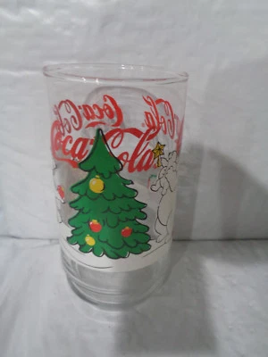 Coca-Cola - Coke - Polar Bear - Holiday / Christmas Tree - Drinking Glass - New