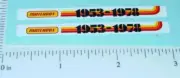 Pair Superfast Matchbox #17 London Bus Stickers SF-17B1