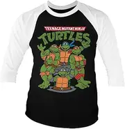 [TEENAGE MUTANT NINJA] Officially Licensed Group Baseball 3/4 Sleeve T-Shirt