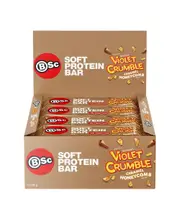 [Bsc Body Science] BSc x Violet Crumble Soft Protein Bars Caramel Honeycomb Box 12 x 55g