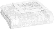 aden + anais Silky Soft Dream Blanket, 100% Viscose Bamboo Muslin Baby Blankets for Girls & Boys, Nursery Crib Blanket, Shower & Registry Gift, Culture Club - Animal Kingdom