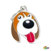 My Family Friends Dog Id Tag Beagle Name Id Tag Charm