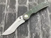 YANGGE YG002-Black-up Outdoor Folding Knife S90V Blade TC4 titanium Handle Knife