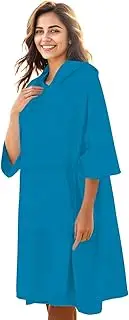 KFUBUO Surf Poncho Changing Towel Swim Robe with Pocket Plus Size Terry Cloth Swim Cover Up for Women Towel Poncho Hoodie