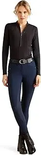 [ARIAT] Women's Breathe 1/4 Zip Baselayer, Zinc, X-Small