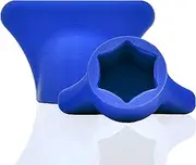 [mix-slider] Dough Flower for Thermomix, Dough Remover Accessory for Vorwerk Food Processor TM5 + TM6 3D Printed, Made in Germany (Blue)