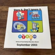National Food Safety Education Month CD ROM 2003