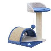 YES4PETS 50 cm Cat Scratching Post Tree Scratching Pole Climbing Post-Blue