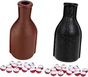 ERINGOGO 2sets Billiard Bottle Props Dice Pool Party Shaker Billiards Fun Lightweight Compact Design for and Entertaining