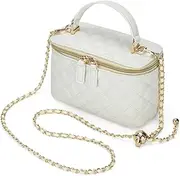 [GAYI URBAN] Mini Quilted Box Crossbody Bags for Women, Small Square Designer Clutch Purses with Adjustable Chain Strap