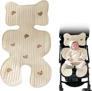 KBIBCK Baby Pushchair Seat Liners, Baby Stroller Cushion,Baby Stroller Seat Liner,Universal Pram Seat Liner, Washable Stroller Seat Cover,Breathable Pram Liner Universal Fit for Toddler Infant 72x40cm