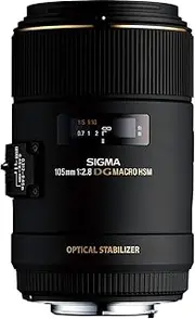 Sigma 4258954 105mm f/2.8 Macro EX DG OS HSM Optical Lens for Canon, Black