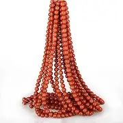 ICAI Beads（Red Jasper） Natural Stone Gemstone Round Loose Beads Crystal Energy Stone Healing Power for Jewelry Making DIY,1 Strand 60-62pcs（6mm）