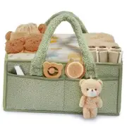 Baby Diaper Caddy with Handle, Portable Baby Diaper Caddy Organizer for