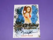 2014 Benchwarmer SCARLETT KEEGAN Holiday Gold Foil Autograph PLAYBOY Playmate