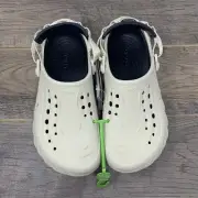 Crocs Echo Slide Clogs | Bone White Black — Men’s Size 8 - NWT