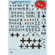 Print Scale 72-246 Decal for airplane 1:72 Messerschmitt Bf 110 Reconnaissance