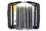 Mini Leather 22 Cards Wallet Business Case Purse Credit Card Holder