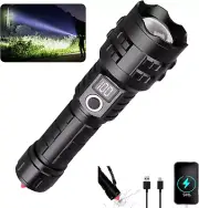 lumens rechargeable super led high flashlight tactical flash lumen light battery