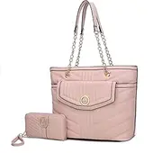 [MKF Collection by Mia K. Farrow] MKF Collection Women Tote Bags Wristlet Wallet Large Designer Handbag Shoulder Bag Top-handle Big Satchel Hobo 2pcs Purse Set