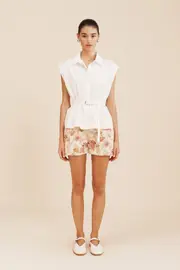 CELINE SHORT - CREAM/MULTI