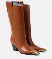 [Etro] Etro Leather cowboy boots AU 6 brown