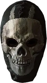 Masfrida Call of Duty Ghost Skull Mask Full Face Unisex for War Game Outdoor Sport Halloween Cosplay (one Size, Mask)
