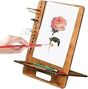 Wooden Drawing Board, Adjustable Art Easel, Tabletop Sketch Board Stand, Smooth, Angle Adjustable, 30x40x0.5cm, for Drawing, Writing, Craft, Display, Art, Projects